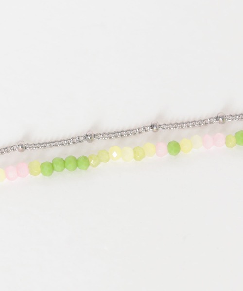 SMELLY（スメリー）の「カラービーズ2セットネックレス（ネックレス・レディース・グリーン系その他/オレンジ系その他・-）」の8枚目の写真