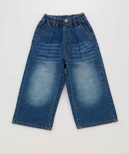 Ocean&Ground(オーシャン&グラウンド)の「タックバギーストレートデニムパンツ(デニムパンツ・キッズ・ダークインディゴブルー/ブラック・140/130/120/110/100/90)」の7枚目の写真