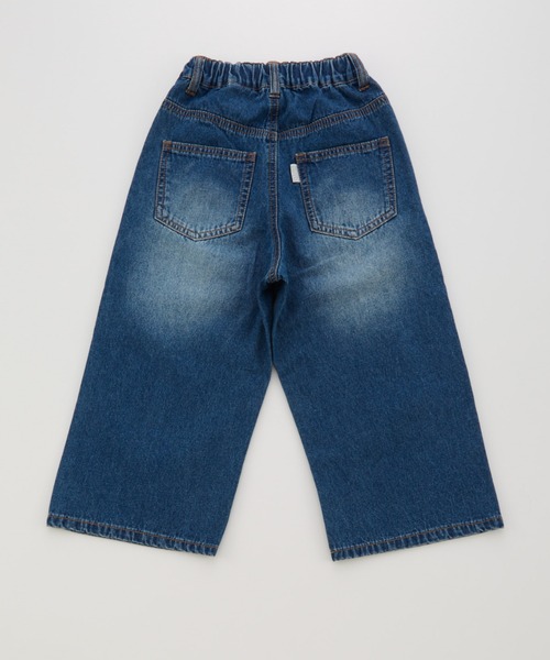 Ocean&Ground(オーシャン&グラウンド)の「タックバギーストレートデニムパンツ(デニムパンツ・キッズ・ダークインディゴブルー/ブラック・140/130/120/110/100/90)」の8枚目の写真