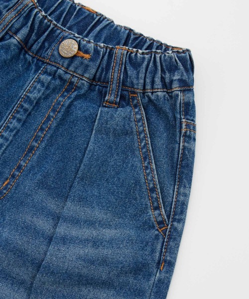 Ocean&Ground(オーシャン&グラウンド)の「タックバギーストレートデニムパンツ(デニムパンツ・キッズ・ダークインディゴブルー/ブラック・140/130/120/110/100/90)」の10枚目の写真