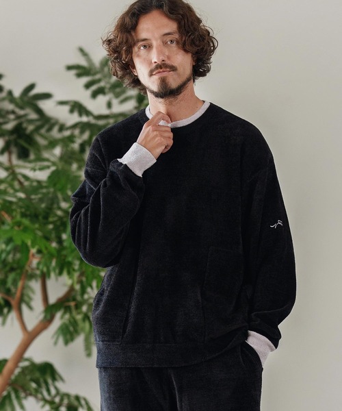 CALL&RESPONSE（コールアンドレスポンス）の「mn3143-シャギー-配色PO-サイセンタク プルオーバー（ニット/セーター・メンズ・ブラック/グレー・2/4/5）」の3枚目の写真