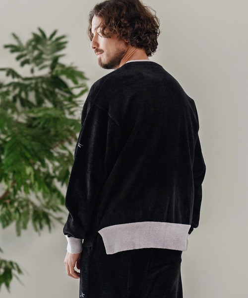 CALL&RESPONSE（コールアンドレスポンス）の「mn3143-シャギー-配色PO-サイセンタク プルオーバー（ニット/セーター・メンズ・ブラック/グレー・2/4/5）」の5枚目の写真