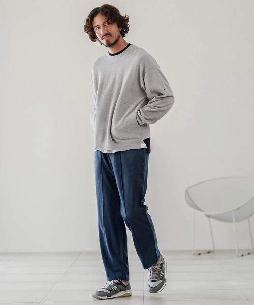 CALL&RESPONSE（コールアンドレスポンス）の「mn3143-シャギー-配色PO-サイセンタク プルオーバー（ニット/セーター・メンズ・ブラック/グレー・2/4/5）」の12枚目の写真