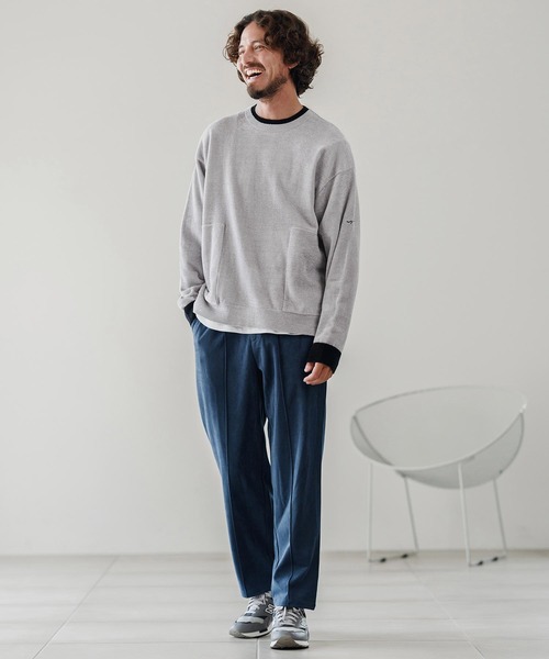 CALL&RESPONSE（コールアンドレスポンス）の「mn3143-シャギー-配色PO-サイセンタク プルオーバー（ニット/セーター・メンズ・ブラック/グレー・2/4/5）」の13枚目の写真