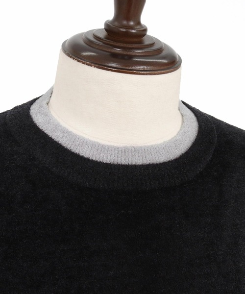 CALL&RESPONSE（コールアンドレスポンス）の「mn3143-シャギー-配色PO-サイセンタク プルオーバー（ニット/セーター・メンズ・ブラック/グレー・2/4/5）」の19枚目の写真