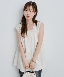 Kastane | 【前後2WAY】B 編み上げベスト(ベスト)