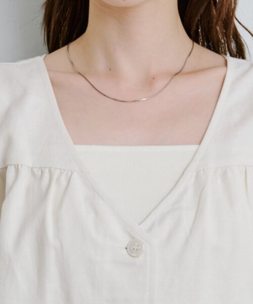 Kastane（カスタネ）の「*【前後2WAY】B 編み上げベスト（ベスト・レディース・ネイビー/アイボリー・FREE）」の15枚目の写真