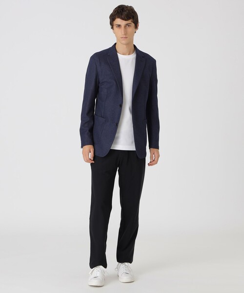 BLACK LABEL CRESTBRIDGE（ブラックレーベル・クレストブリッジ）の「【一部店舗限定】メランジカルゼカーディガンジャケット（テーラードジャケット・メンズ・ライトグレー/ネイビー・XL/L/M）」の11枚目の写真