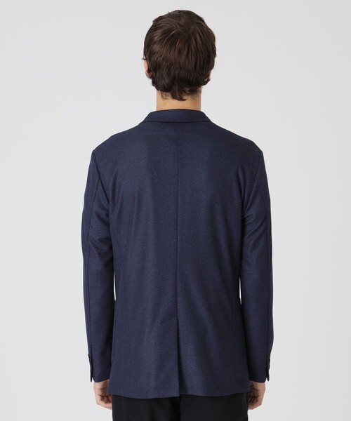 BLACK LABEL CRESTBRIDGE（ブラックレーベル・クレストブリッジ）の「【一部店舗限定】メランジカルゼカーディガンジャケット（テーラードジャケット・メンズ・ライトグレー/ネイビー・XL/L/M）」の14枚目の写真