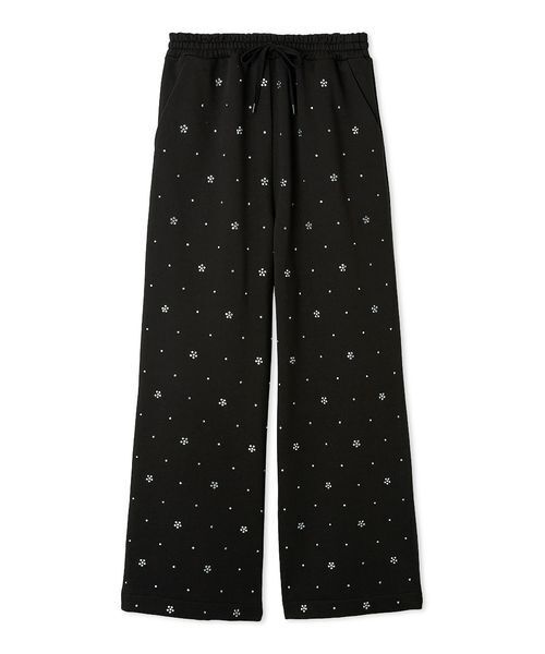 FURFUR（ファーファー）の「【限定カラー】ビジュー付きスウェットパンツ（スウェットパンツ・レディース・オフホワイト/グレー/ブラック/ピンク・F）」の7枚目の写真