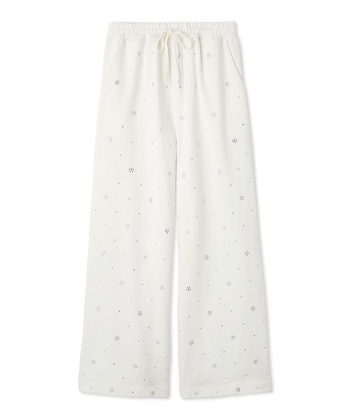 FURFUR（ファーファー）の「【限定カラー】ビジュー付きスウェットパンツ（スウェットパンツ・レディース・オフホワイト/グレー/ブラック/ピンク・F）」の10枚目の写真