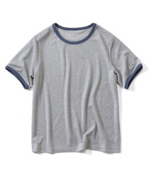 BRAND NEW MIX STYLE つぶつぶネップ風生地のジェラートカラーリンガーTシャツ