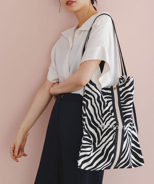 WEB限定追加》N.Jam/エヌジャム キャンバスバッグ5(ゼブラ・レオパード