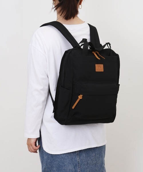 BACKYARD FAMILY(バックヤードファミリー)の「kippis キッピス 2wayトートリュック(バックパック/リュック・レディース・ベージュ/チャコール/グリーン系その他/ブラック・FREE)」の5枚目の写真