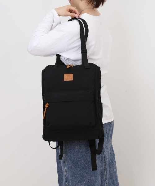 BACKYARD FAMILY(バックヤードファミリー)の「kippis キッピス 2wayトートリュック(バックパック/リュック・レディース・ベージュ/チャコール/グリーン系その他/ブラック・FREE)」の6枚目の写真