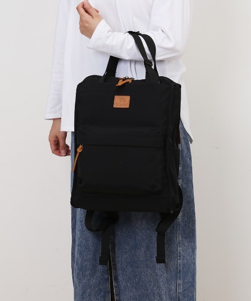BACKYARD FAMILY(バックヤードファミリー)の「kippis キッピス 2wayトートリュック(バックパック/リュック・レディース・ベージュ/チャコール/グリーン系その他/ブラック・FREE)」の9枚目の写真