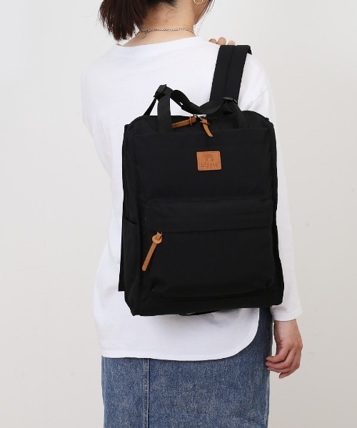 BACKYARD FAMILY(バックヤードファミリー)の「kippis キッピス 2wayトートリュック(バックパック/リュック・レディース・ベージュ/チャコール/グリーン系その他/ブラック・FREE)」の20枚目の写真