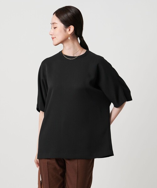 UNITED ARROWS(ユナイテッドアローズ)の「ポリエステル Tブラウス ‐ウォッシャブル‐(シャツ/ブラウス・レディース・オフホワイト/ブラック/レッド・FREE)」の3枚目の写真
