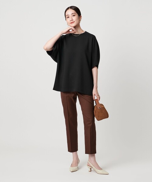 UNITED ARROWS(ユナイテッドアローズ)の「ポリエステル Tブラウス ‐ウォッシャブル‐(シャツ/ブラウス・レディース・オフホワイト/ブラック/レッド・FREE)」の8枚目の写真