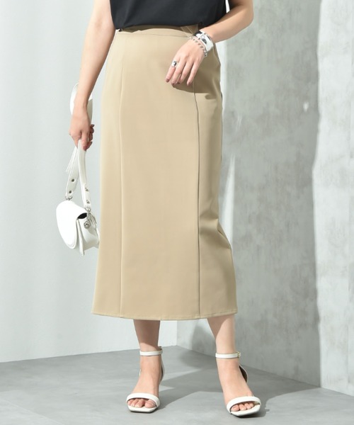 ハイウエストバックスリットロングスカート（スカート）｜INTERPLANET