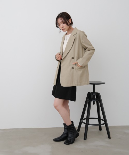 Bab（バブ）の「【セットアップ対応可】ドットダメージテーラードジャケット（テーラードジャケット・レディース・ブラック/ベージュ/インディゴブルー・M）」の5枚目の写真