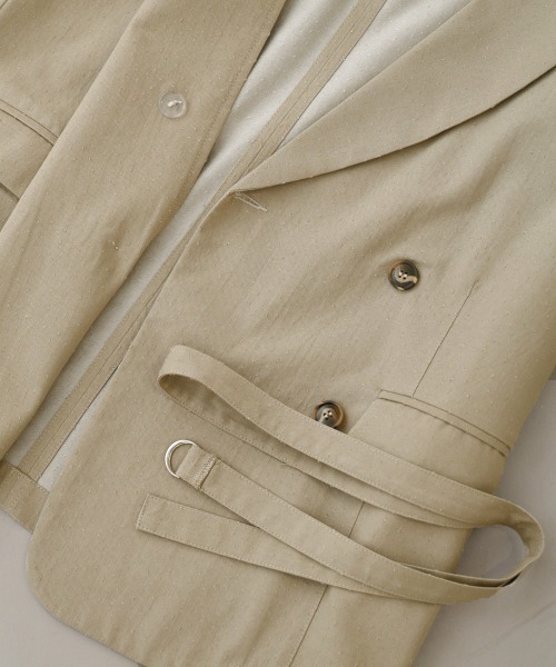 Bab（バブ）の「【セットアップ対応可】ドットダメージテーラードジャケット（テーラードジャケット・レディース・ブラック/ベージュ/インディゴブルー・M）」の16枚目の写真