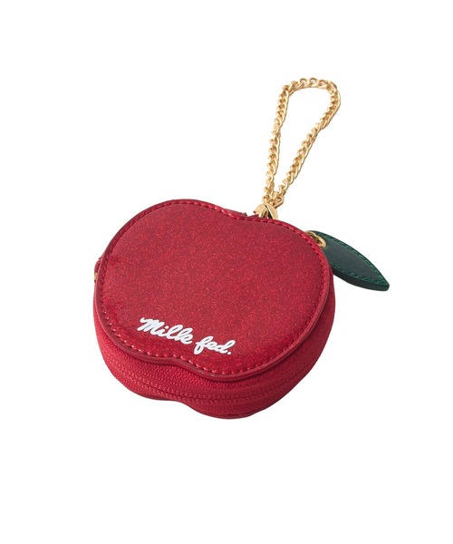 MILKFED.(ミルクフェド)の「APPLE POUCH(ポーチ・レディース・レッド/ライトグリーン・ONE SIZE)」の11枚目の写真