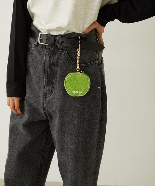 MILKFED.(ミルクフェド)の「APPLE POUCH(ポーチ・レディース・レッド/ライトグリーン・ONE SIZE)」の22枚目の写真