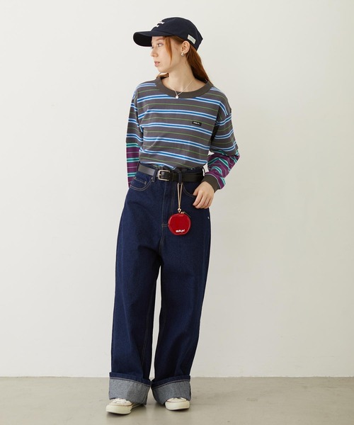 MILKFED.(ミルクフェド)の「APPLE POUCH(ポーチ・レディース・レッド/ライトグリーン・ONE SIZE)」の18枚目の写真