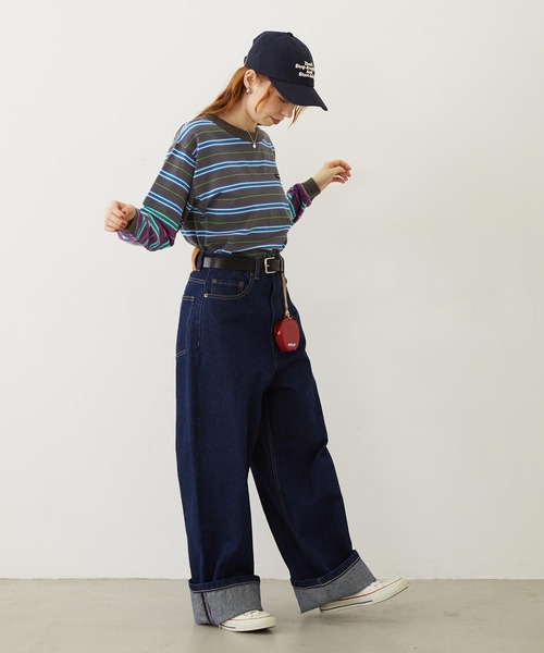 MILKFED.(ミルクフェド)の「APPLE POUCH(ポーチ・レディース・レッド/ライトグリーン・ONE SIZE)」の20枚目の写真