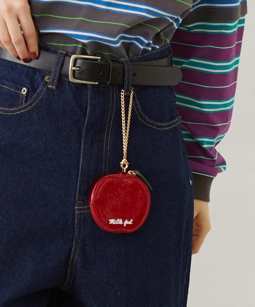 MILKFED.(ミルクフェド)の「APPLE POUCH(ポーチ・レディース・レッド/ライトグリーン・ONE SIZE)」の16枚目の写真