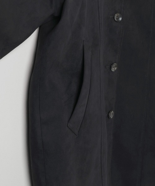 セール】【eL】Suede Single Coat/580106（ステンカラーコート）｜eL