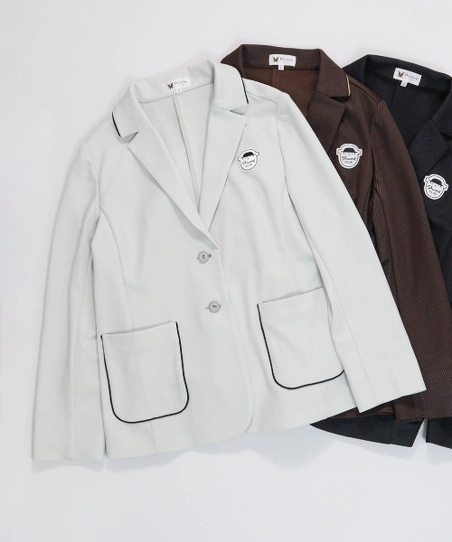 Picone CLUB（ピッコーネクラブ）の「ダンボールニットUVジャケット（その他アウター・レディース・ブラック/ライトグレー/ブラウン・L/S/M）」の3枚目の写真