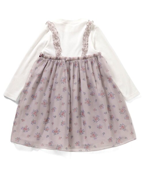 apres les cours（アプレレクール）の「ヴィンテージフラワーワンピース＿アプレレクールマシェリ（ワンピース・キッズ・ピンク/ブラック・140/130/120/110/100/90/80）」の12枚目の写真