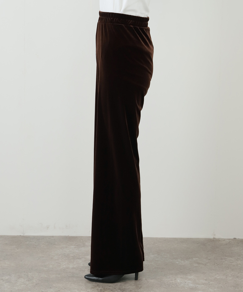 SIMONE WILD(シモーネワイルド)の「【SIMONE WILD/シモーネ ワイルド】VELVET COZY PANTS:パンツ(その他パンツ・レディース・ブラウン・SMALL)」の4枚目の写真
