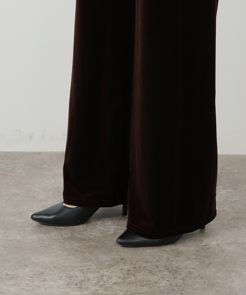 SIMONE WILD(シモーネワイルド)の「【SIMONE WILD/シモーネ ワイルド】VELVET COZY PANTS:パンツ(その他パンツ・レディース・ブラウン・SMALL)」の7枚目の写真
