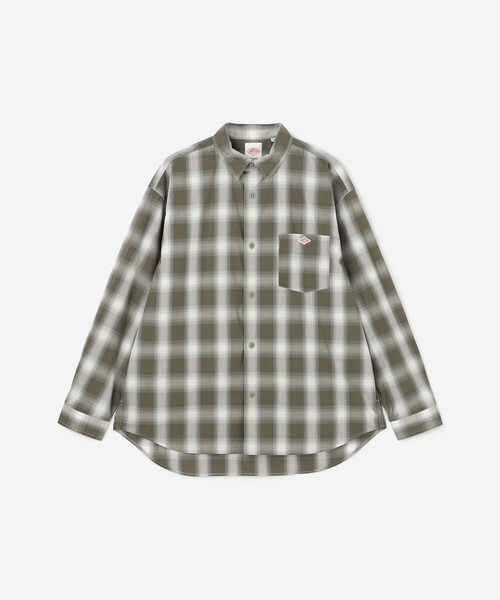 DANTON(ダントン)の「DANTON | レギュラーカラー 長袖ワークシャツ MEN(シャツ/ブラウス・メンズ・ブラウン系その他/ベージュ系その他・38/40/42)」の3枚目の写真