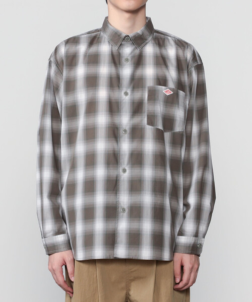 DANTON(ダントン)の「DANTON | レギュラーカラー 長袖ワークシャツ MEN(シャツ/ブラウス・メンズ・ブラウン系その他/ベージュ系その他・38/40/42)」の10枚目の写真