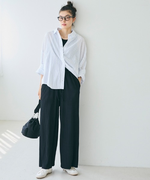 coca（coca）（コカ）の「シアーコットンビッグシャツ（シャツ/ブラウス・レディース・A/B・S/M/L）」の3枚目の写真