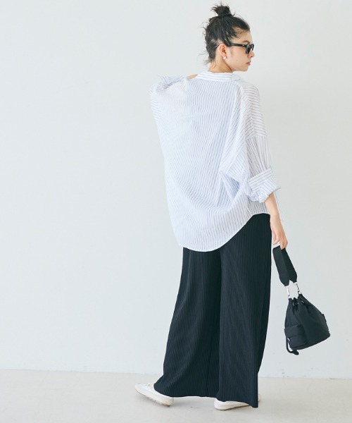 coca（coca）（コカ）の「シアーコットンビッグシャツ（シャツ/ブラウス・レディース・A/B・S/M/L）」の8枚目の写真