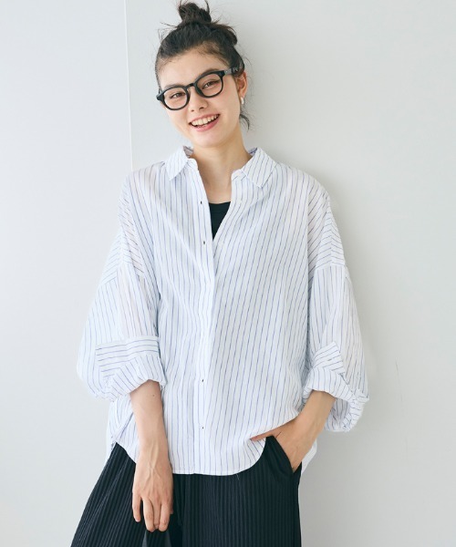coca（coca）（コカ）の「シアーコットンビッグシャツ（シャツ/ブラウス・レディース・A/B・S/M/L）」の9枚目の写真