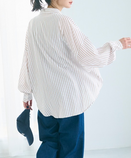 coca（coca）（コカ）の「シアーコットンビッグシャツ（シャツ/ブラウス・レディース・A/B・S/M/L）」の14枚目の写真