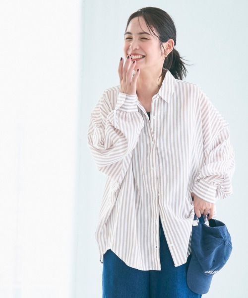 coca（coca）（コカ）の「シアーコットンビッグシャツ（シャツ/ブラウス・レディース・A/B・S/M/L）」の15枚目の写真
