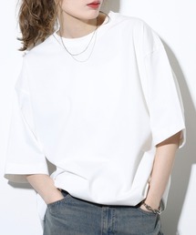 Sunny Smith（サニースミス）の「SUNNY SMITH SunnySmith無地ボディプレーティング天竺Tシャツ（Tシャツ/カットソー）」