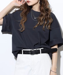 Sunny Smith（サニースミス）の「SUNNY SMITH SunnySmith無地ボディプレーティング天竺Tシャツ（Tシャツ/カットソー）」