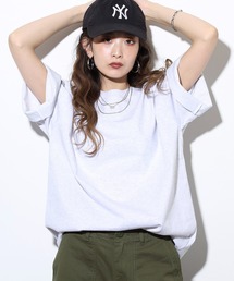 Sunny Smith（サニースミス）の「SUNNY SMITH SunnySmith無地ボディプレーティング天竺Tシャツ（Tシャツ/カットソー）」