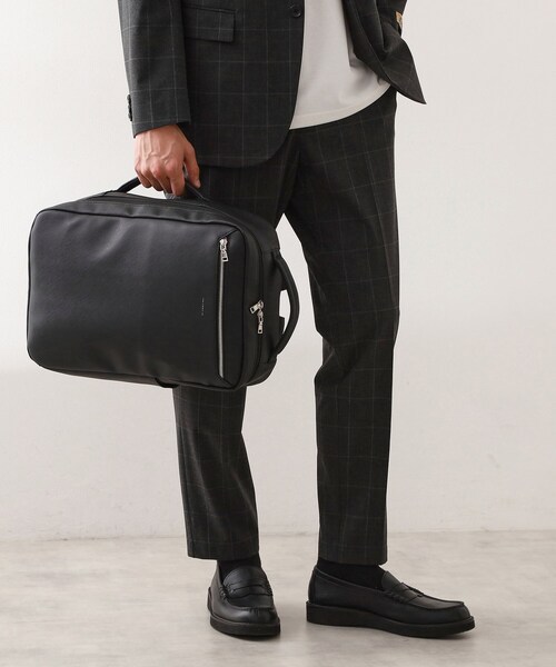 THE SHOP TK (ザ ショップ ティーケー )の「サフィアーノレザー調2WAYバックパック(バックパック/リュック・メンズ・ブラック・00)」の3枚目の写真