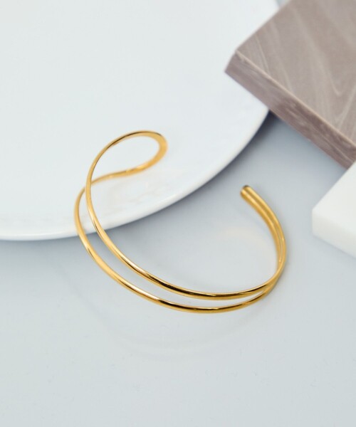 ROPE' PICNIC（ロペピクニック）の「ステンレスデザインバングル（バングル/リストバンド・レディース・ゴールド/ゴールド系その他/シルバー系その他/シルバー・FREE）」の4枚目の写真