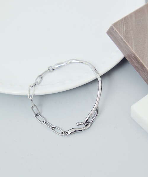 ROPE' PICNIC（ロペピクニック）の「ステンレスデザインバングル（バングル/リストバンド・レディース・ゴールド/ゴールド系その他/シルバー系その他/シルバー・FREE）」の2枚目の写真
