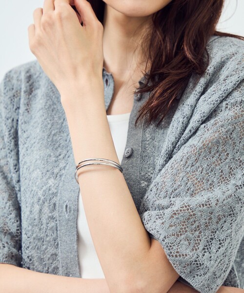 ROPE' PICNIC（ロペピクニック）の「ステンレスデザインバングル（バングル/リストバンド・レディース・ゴールド/ゴールド系その他/シルバー系その他/シルバー・FREE）」の17枚目の写真
